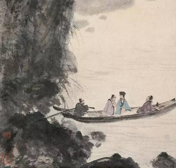 傅抱石的“大胆墨滴”和“小心清理”
