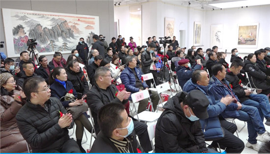 中国生态文明万里行走进宋庄——抱朴守真浑然天成 解天成书画作品展在京开幕