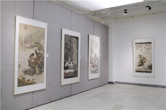 中国生态文明万里行走进宋庄——抱朴守真浑然天成 解天成书画作品展在京开幕