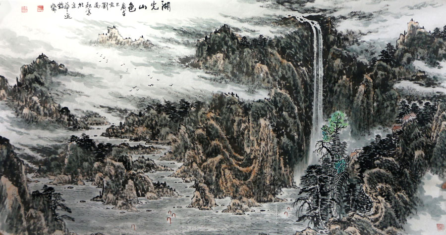 笔墨爽利 意象磅礴——刘万秋参展